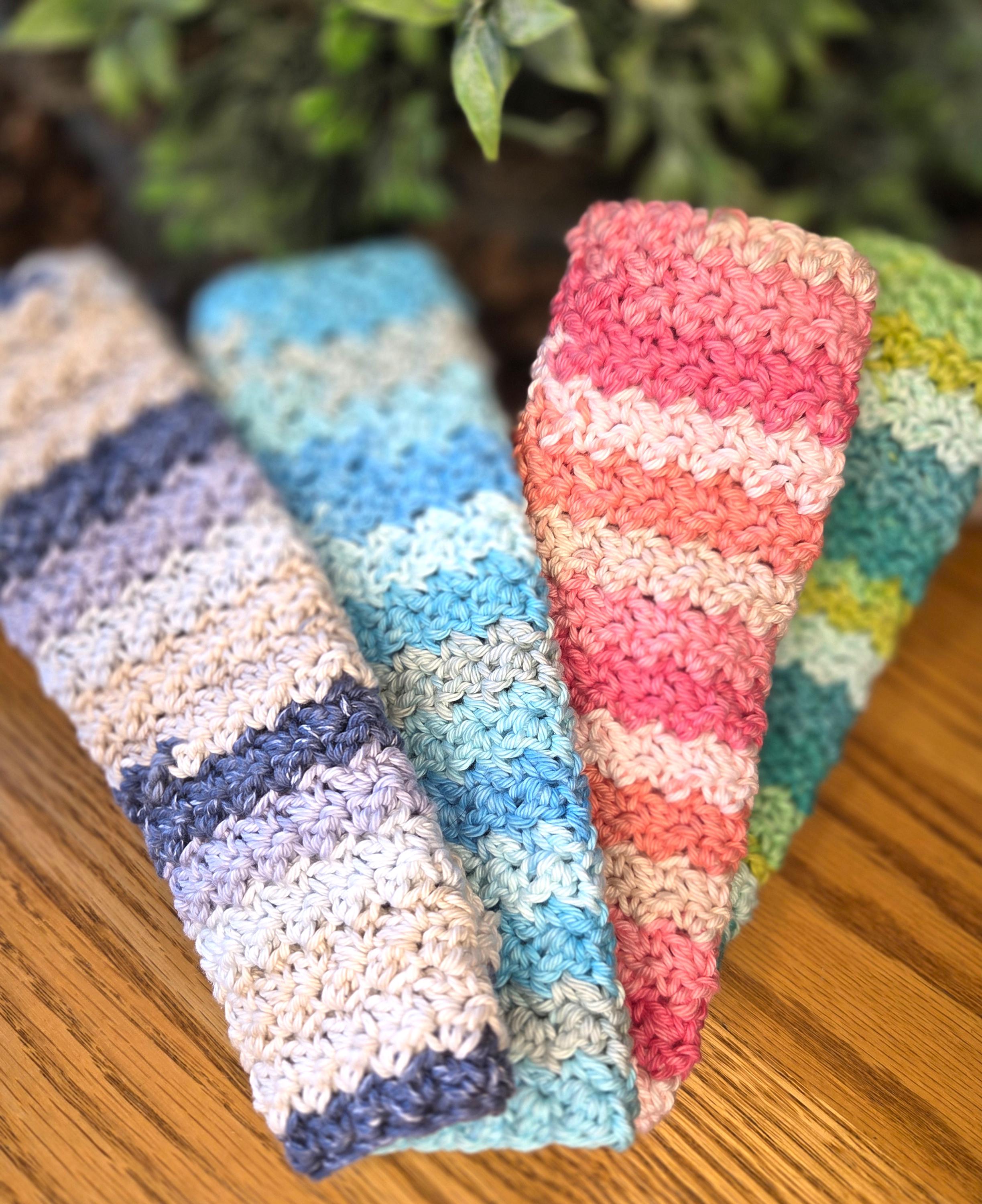 Crocheted Dish Cloths Handmade 100% Cotton Super Soft and Absorbent - Etsy