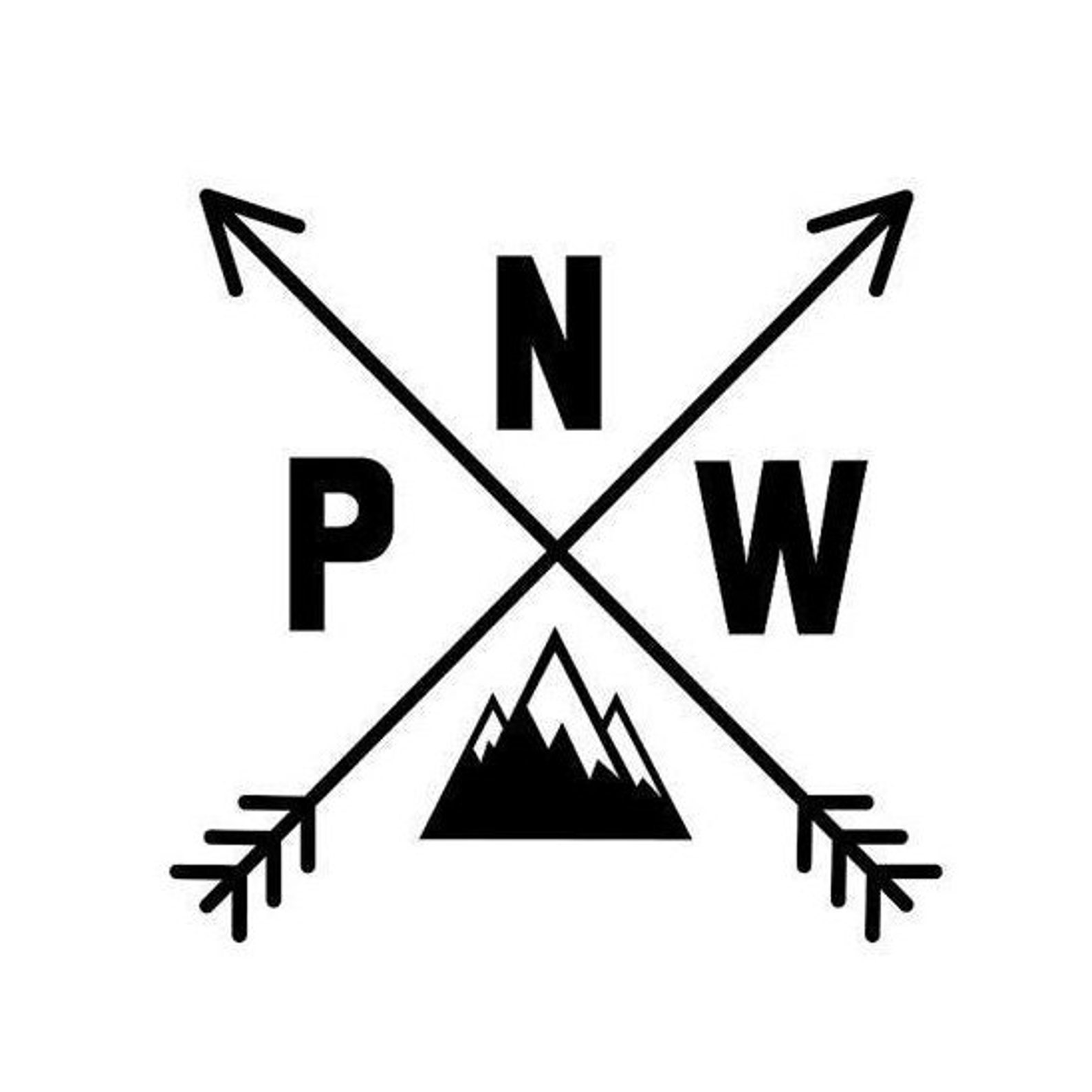 PNW Pacific Northwest Vinyl Graphic Decal Bumper Sticker Car Etsy