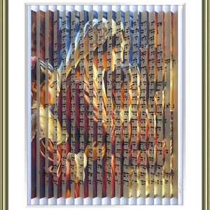Escultura de pared en 3D &quot;Eshet Chayil - Mujer de valor&quot; de Shem Tov, firmada a mano, enmarcada a medida, certificado de autenticidad, tres tamaños