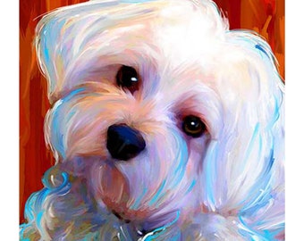 Malteser Hund Malerei Etsy malteser kalender 2021