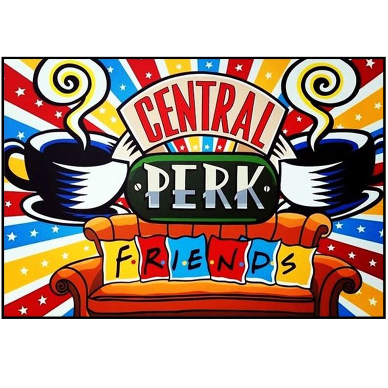 DIY 5D Diamond Painting Friends TV Show Central Perk Full | Etsy