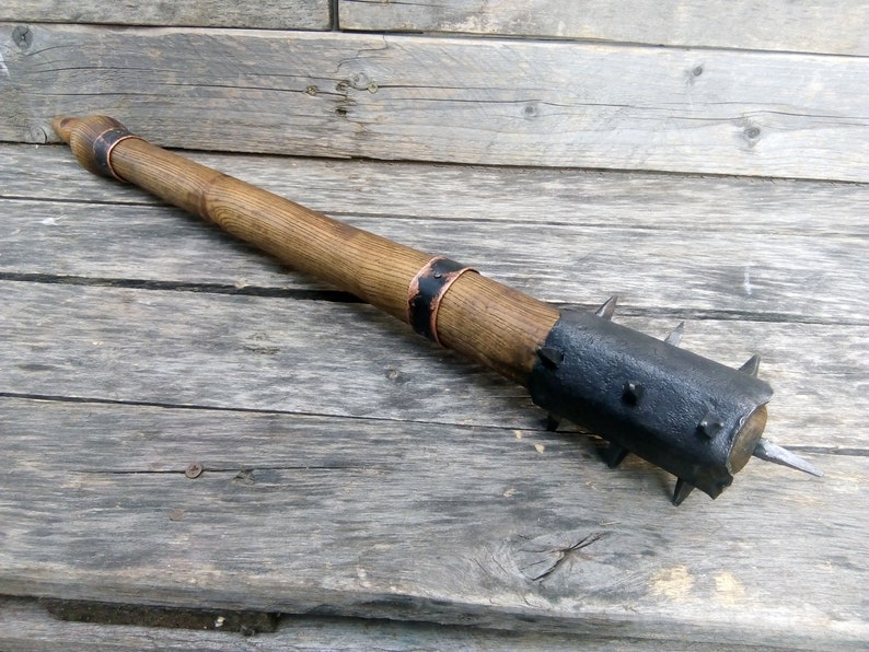WWI Trench Mace brutal war mace weapons larp custom handmade Etsy