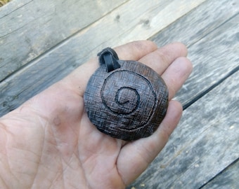 Stylish necklace made of copper medieval viking style