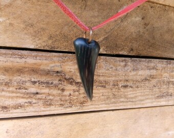 Necklace pendant made of buffalo horn handmade