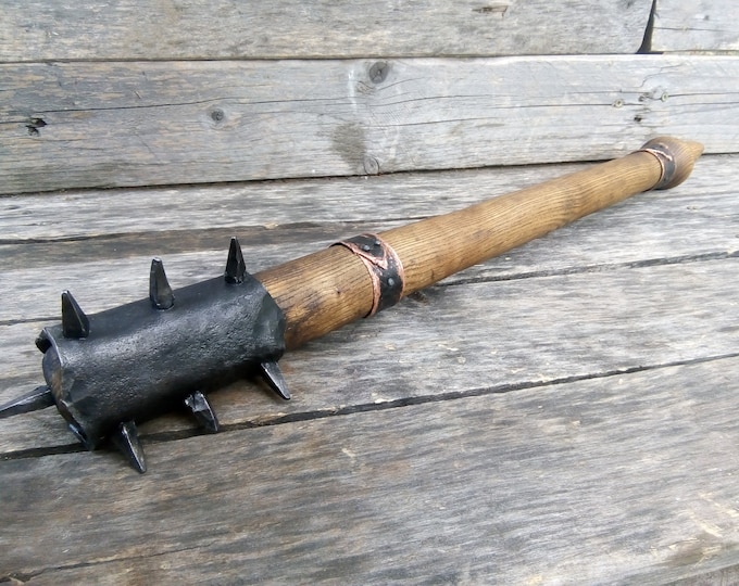 WWI Trench Mace Brutal War Mace Weapons Larp Custom Handmade Original