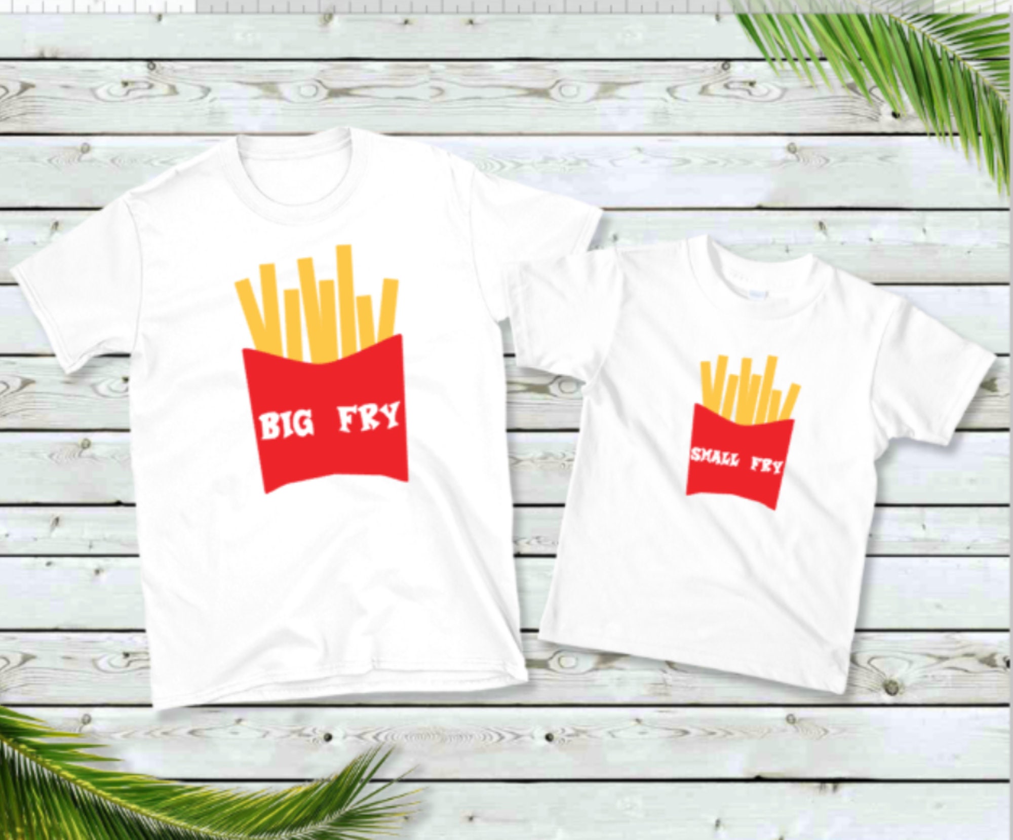 Big Fry Small Fry Daddy and Me Outfit Etsy