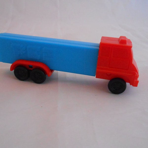 Vintage Pez Dispenser Semi Truck, Red/Blue, Slovenia, Candy, Collectibles