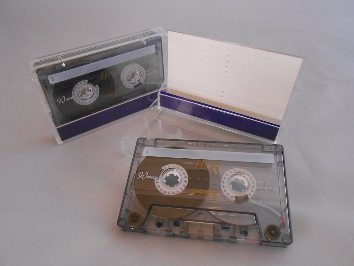 Lot of 2 Sony Hi Fi Blank Cassette Tapes New and Unsealed 90 Etsy