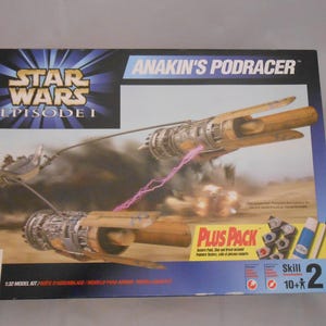 Vintage (1999) Star Wars Episod Ett Anakins Podracer Modellbyggsats, ERTL, Öppnad
