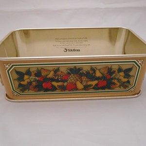 Lata vintage Pyrex Teleflora para moldes de pan de 213/1.5 cuartos, solo lata, 1981