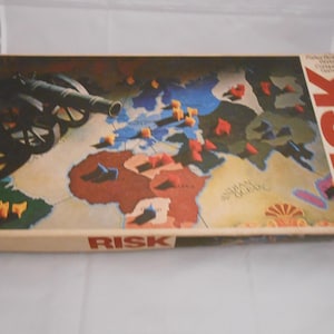 Vintage (1975) Parker Brothers Risk Board Game, Original Box, Complete