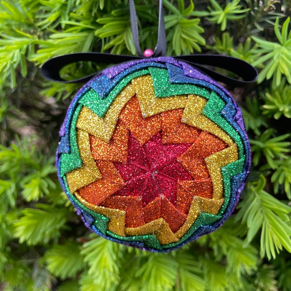 Pride rainbow ornament LGBTQ