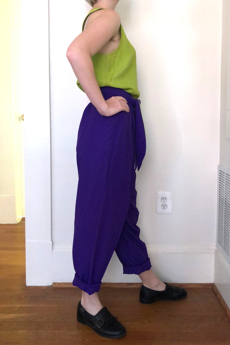 80s90s Green and Purple Leisure Suit