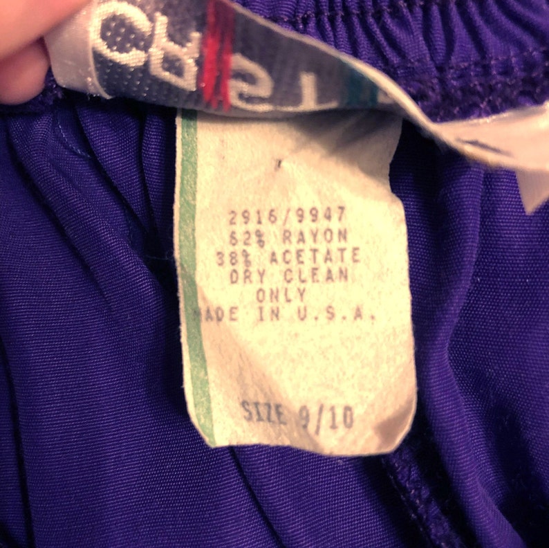 80s90s Green and Purple Leisure Suit