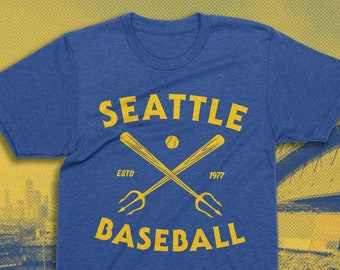 Seattle Baseball t-shirt - Tridents - Vintage Seattle baseball shirt