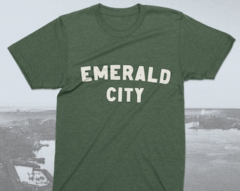 Emerald City tshirt - Seattle graphic tee - Seattle shirt