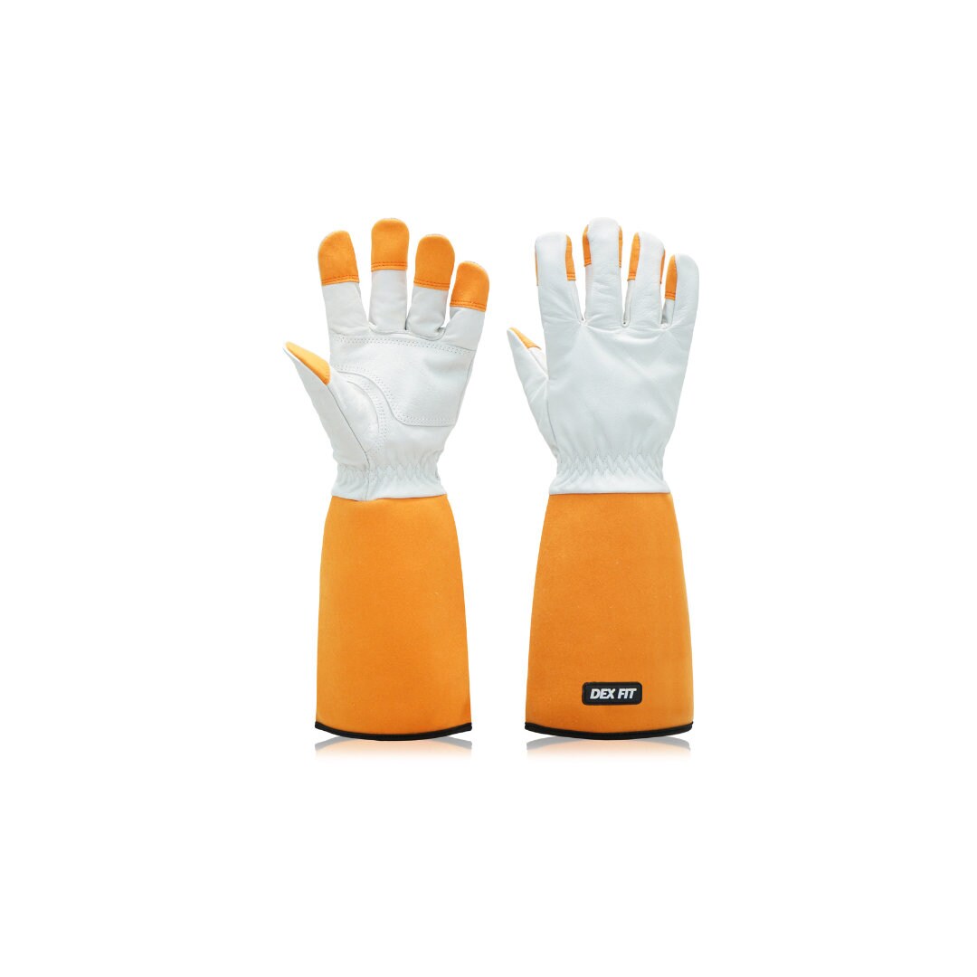 DEX FIT Heavy Duty Leather Gardening Gloves FG310 Thornproof for Rose