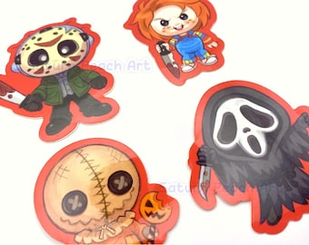 Chibi Horror Slashers Vinyl Stickers