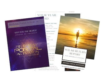 Birthday Portal Activation Workbook + Year Ahead Astrology Report (digital)