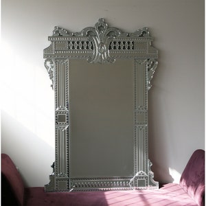Venetian Mirror, Beveled Mirror, French Style, Hand crafted, Art-Dia
