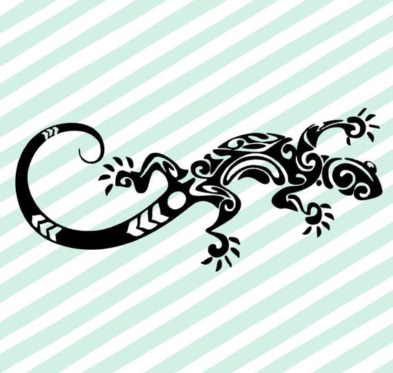 Celtic Lizard Vinyl Decal Celtic Gecko Sticker Tribal Gecko Sticker