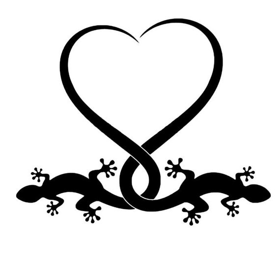 Horizontal Heart Tail Lizard Tribal Gecko Lizard Decal Etsy Horizontal Heart Tail Lizard Tribal Gecko Lizard Decal Etsy