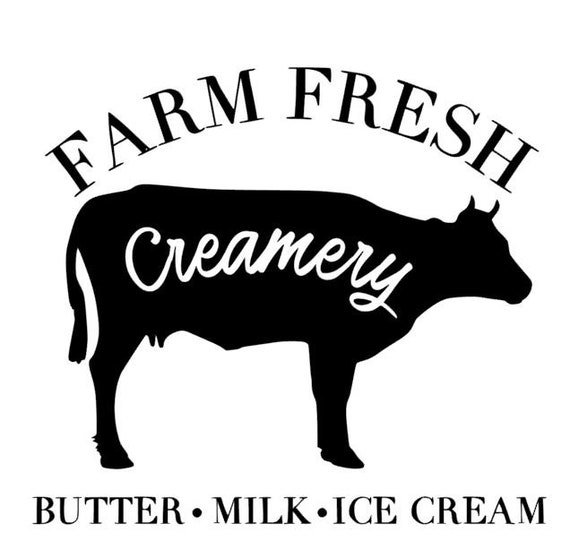 Farmer/'s Market Decal Farm Decal Dairy Cow Decal Rustic Sign Decal Fresh Milk Decal Farm Fresh Creamery Decal Country Decals