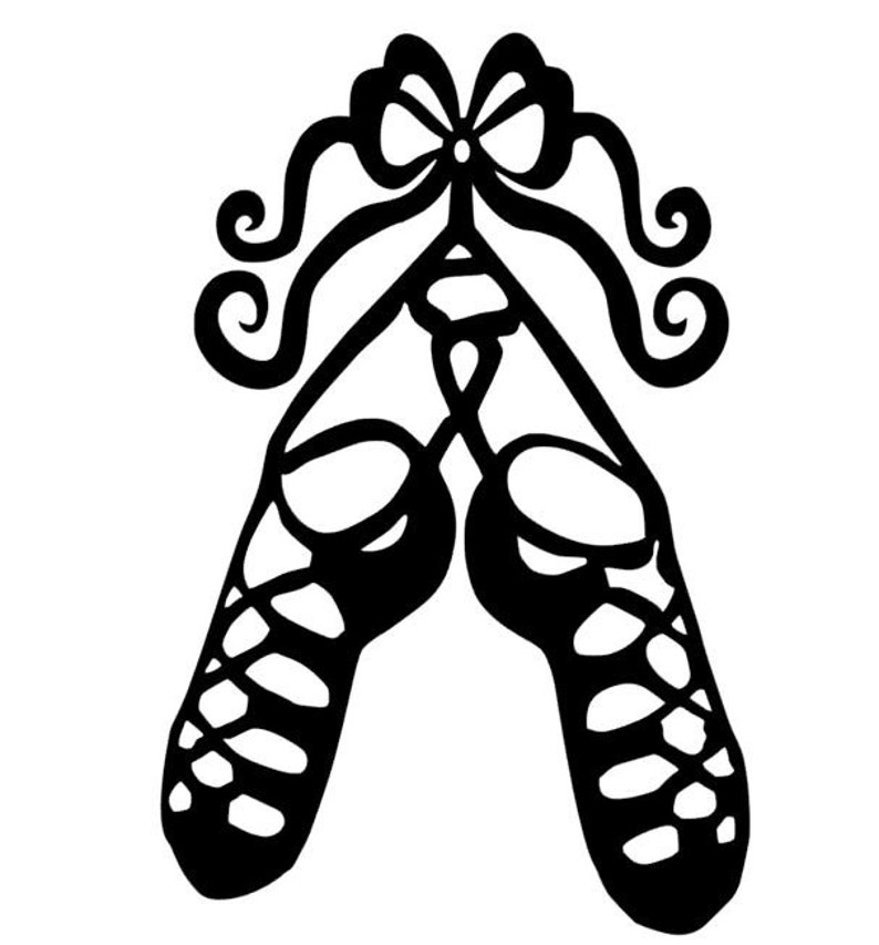 Irish Dancer Decal Irish Dance Shoes Ghillies Sticker Etsy
