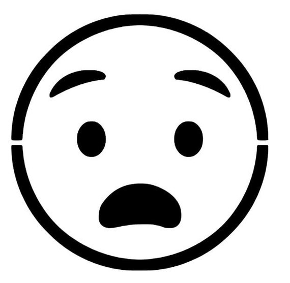 Emoji Decals Anguished Face Emoji Cell Phone Humor Etsy Emoji Decals Anguished Face Emoji Cell Phone Humor Etsy
