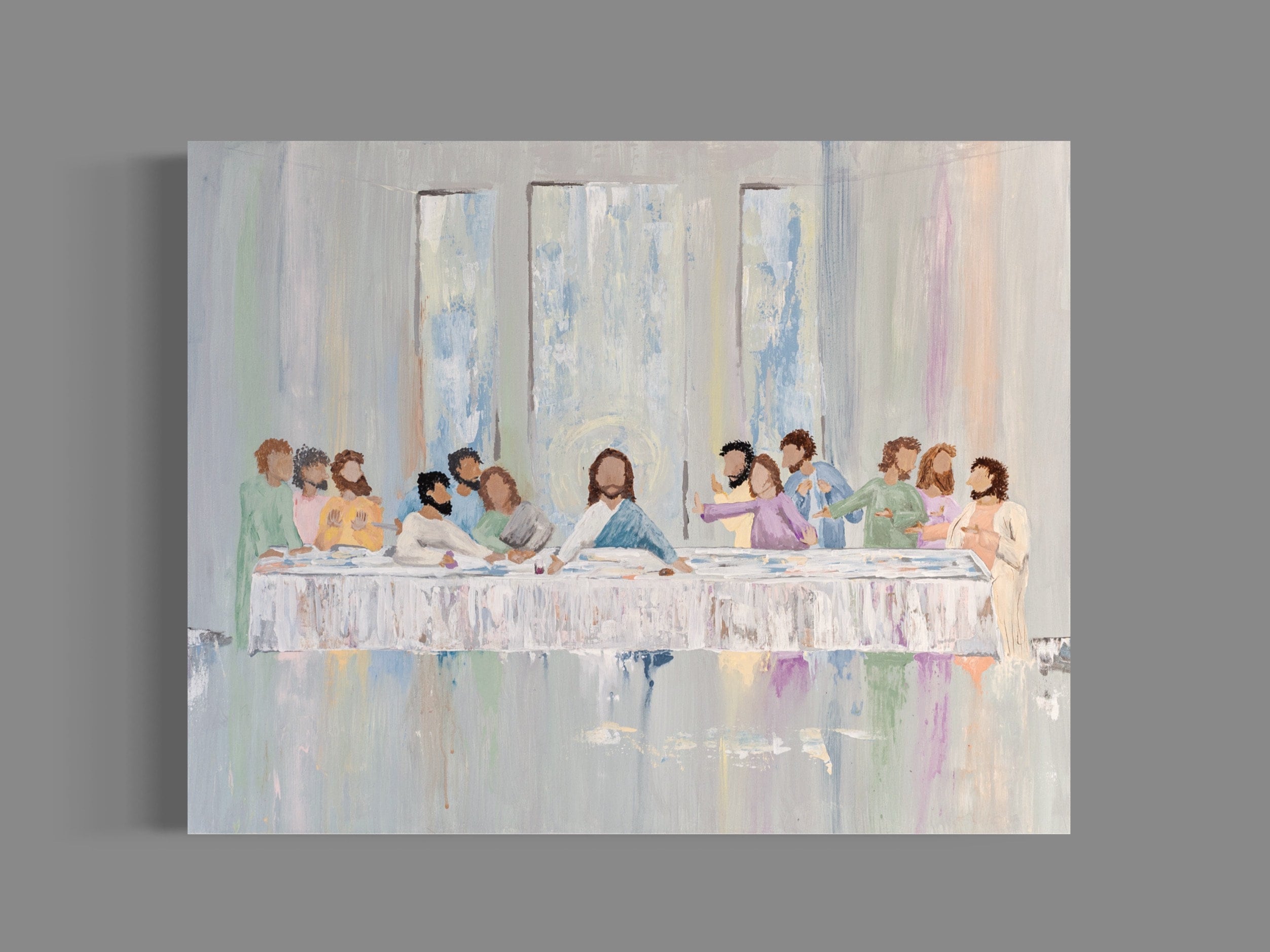 Christian Art remembrance Last Supper Painting Large Fine Art Print
