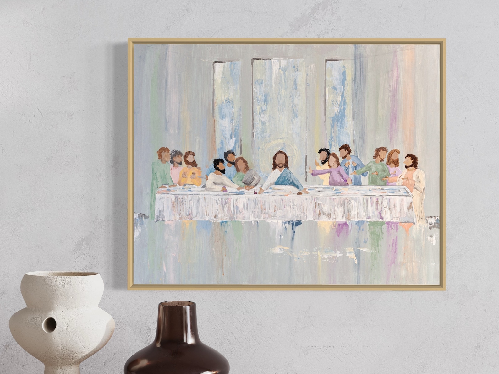 Christian Art remembrance Last Supper Painting Large Fine Art Print