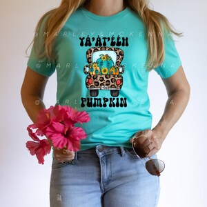 Yá’át’ééh Pumpkin Fall Leopard Truck Unisex Shirt