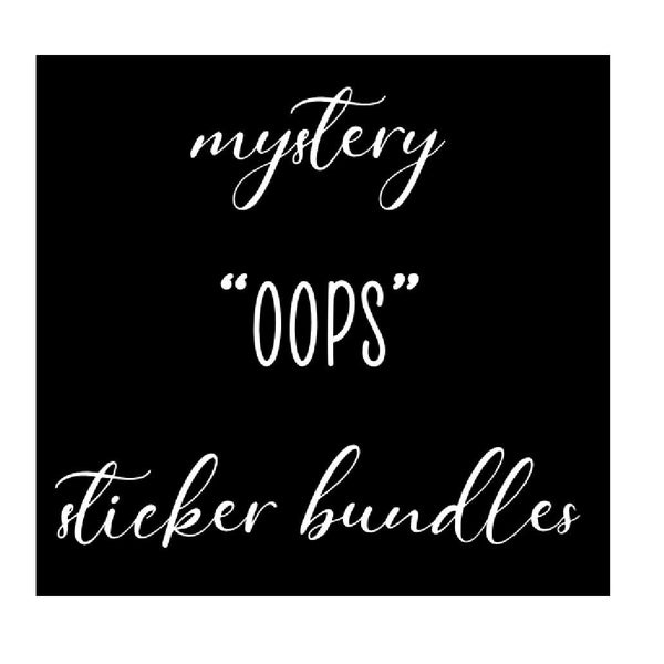 Mystery OOPS sticker bundles - 5 random sheets