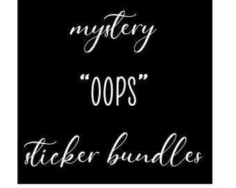 Mystery OOPS sticker - Each bundle has 5 random sheets