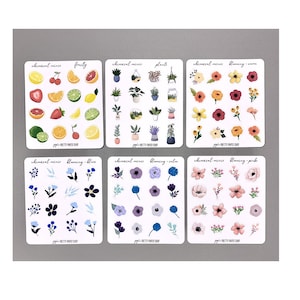 Whimsical Minis vol 2 - Cute little illustrations - Planner Stickers - Perfect for Hobonichi and Erin Condren