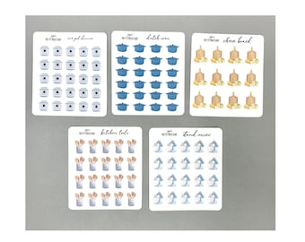 Icons - In the Kitchen - Planner Stickers - Perfect for Happy Planner, Hobonichi, Erin Condren, Laurel Denise