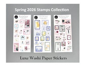 Luxe Washi Paper Stickers - Spring 2026 Stamps Collection