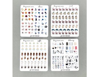 Teeny Micro Icons - Planner Stickers - Perfect for Happy Planner, Hobonichi, Erin Condren, Laurel Denise
