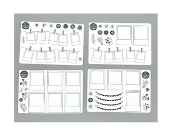 Bujo Frames - 5x7" sheets - Planner - Bullet Journal - Memory Keeping