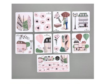 Paris Romance Collection - Planner Stickers