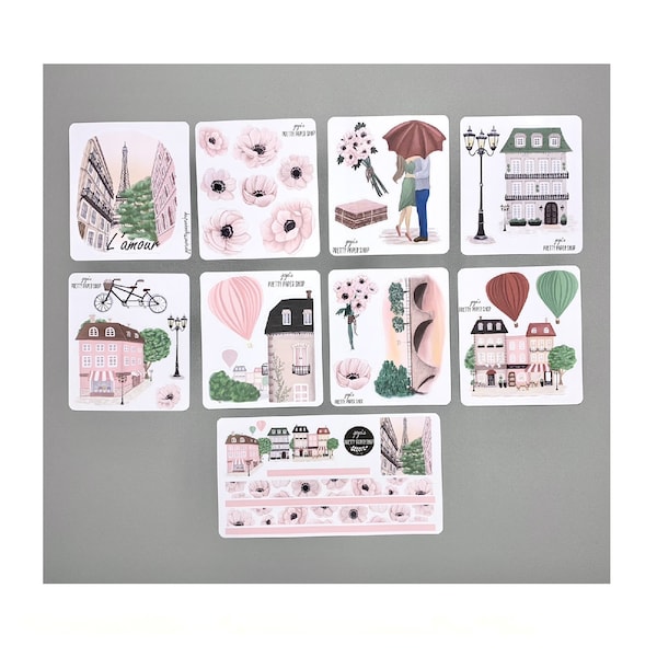 Paris Romance Collection - Planner Stickers