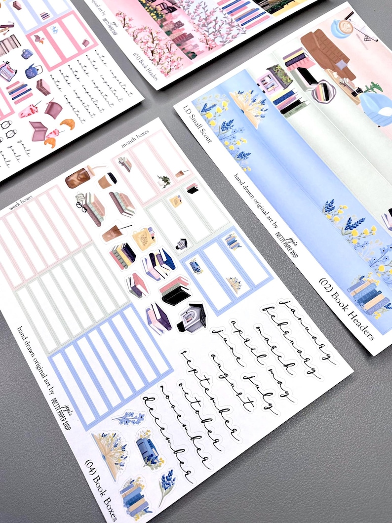 LD Book Kit - Laurel Denise Scout Planner Stickers - Large / Small - 4 ...
