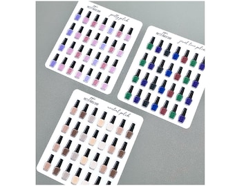 Icons - Nail Polish - Planner Stickers - Perfect for Happy Planner, Hobonichi, Erin Condren, Laurel Denise