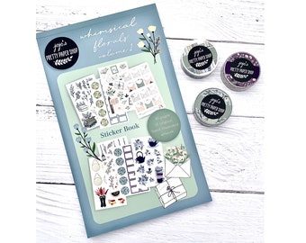 Whimsical Florals Vol 1 - Sticker Book - Planner crafts bullet journaling