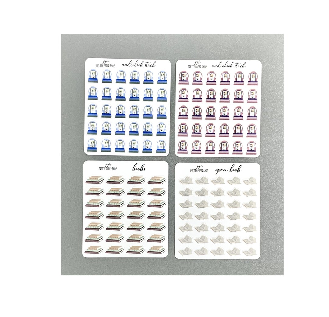 Icons - Books - Planner Stickers - Perfect for Happy Planner, Hobonichi ...