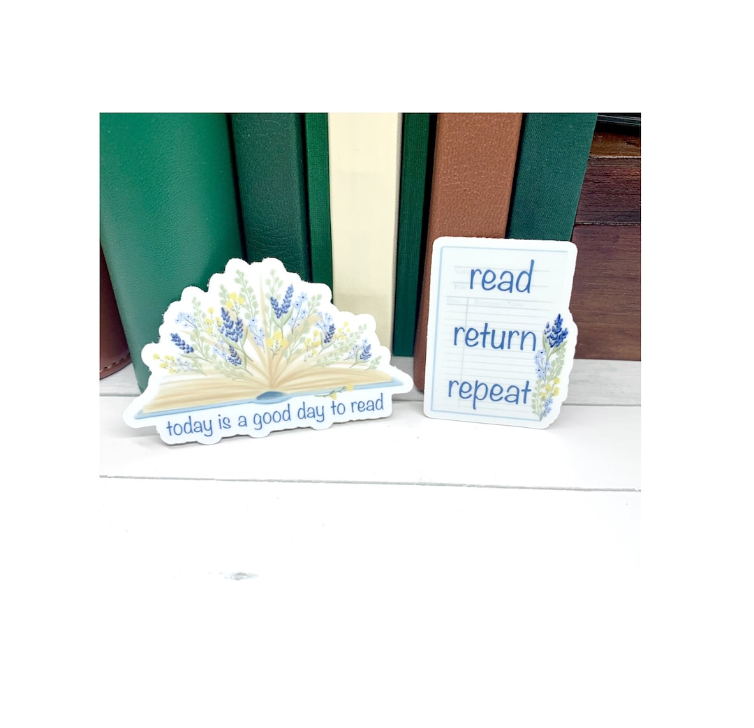 Vinyl Stickers - Reading - Etsy
