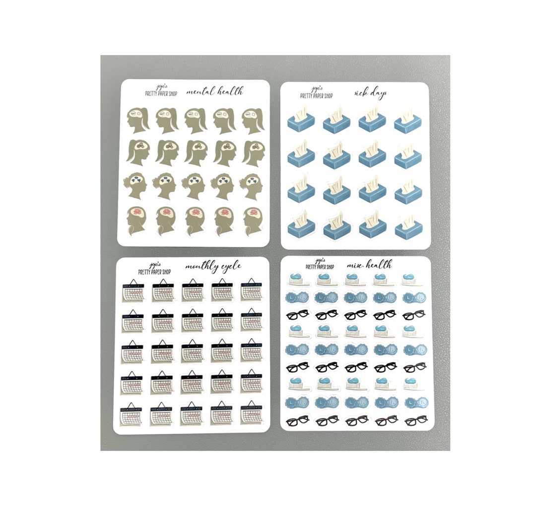 Icons - Health - Planner Stickers - Perfect for Happy Planner ...