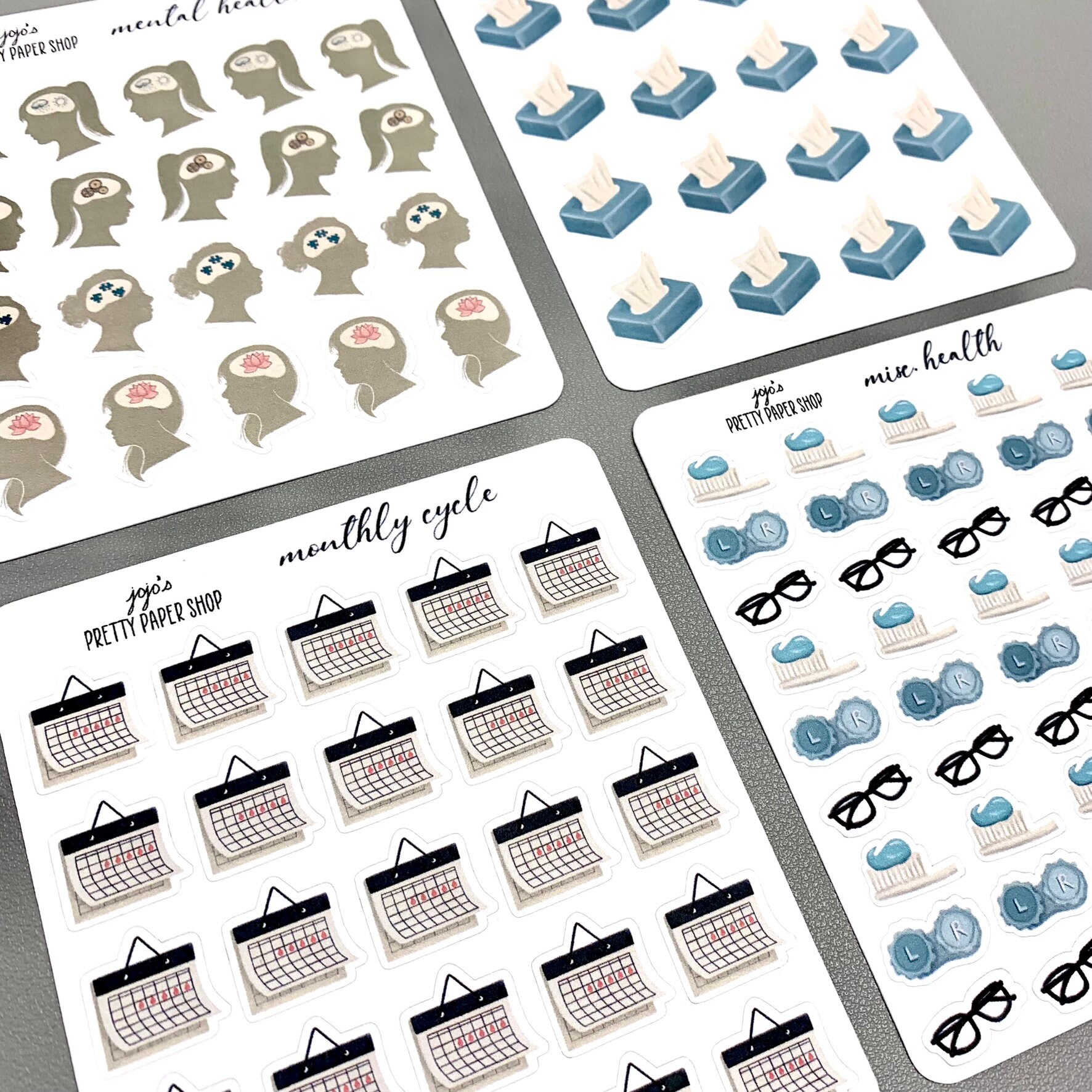 Icons - Health - Planner Stickers - Perfect for Happy Planner ...