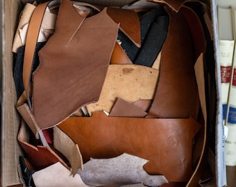 4 Pounds Leather Scrap - Laser Safe Vegetable Tan