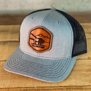 Yellowstone National Park Richardson 112 Leather Patch Hat